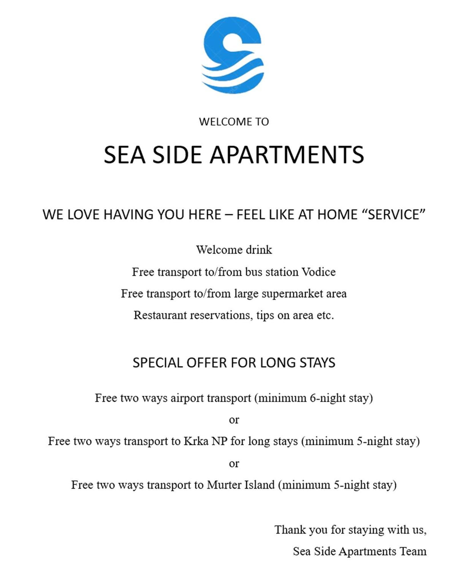Sea Side Apartments Vodice Luaran gambar